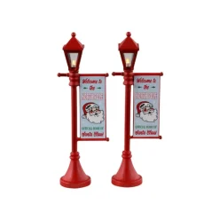 North Pole Lamppost Set of 2 B/O 4.5V Cod. 34091