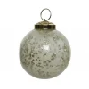 Pallina in vetro da appendere 10 cm bianco.