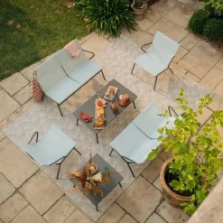 Panca Bassa imbottita VENCE LaFuma LFM5287 Mistral/Titane