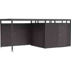 Parete Posteriore per Tettoia Laterale per Casetta in Metallo HIGHLINE Biohort