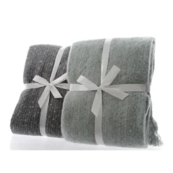 Plaid in blu cinerino. Pezzo Singolo