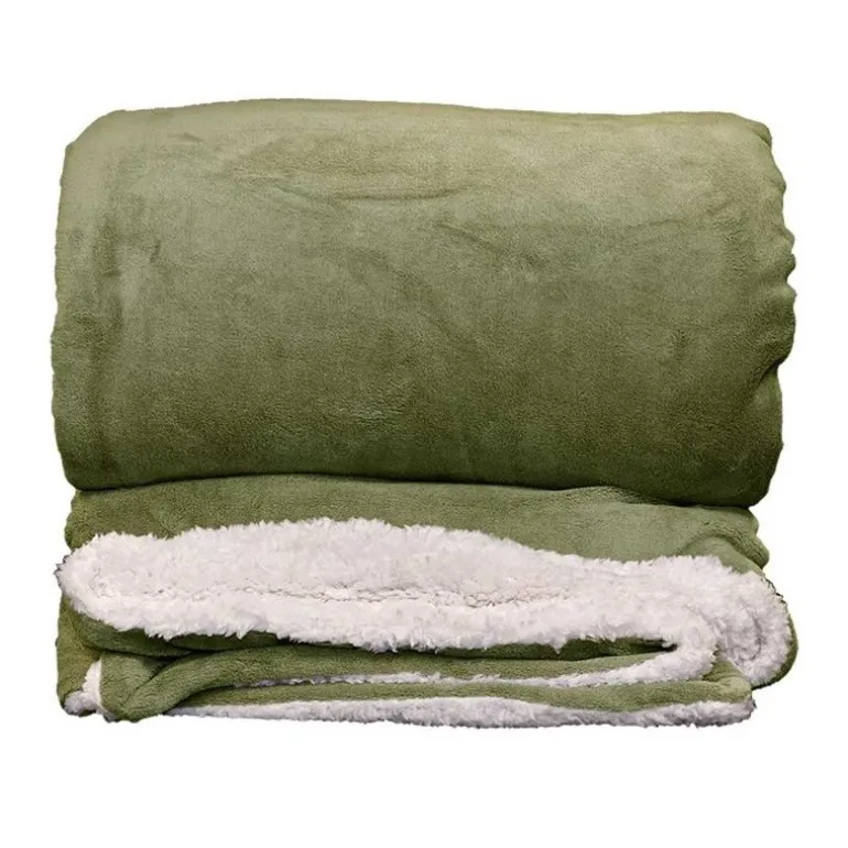 Plaid Lars XL 220x240 cm Colore Oil Green