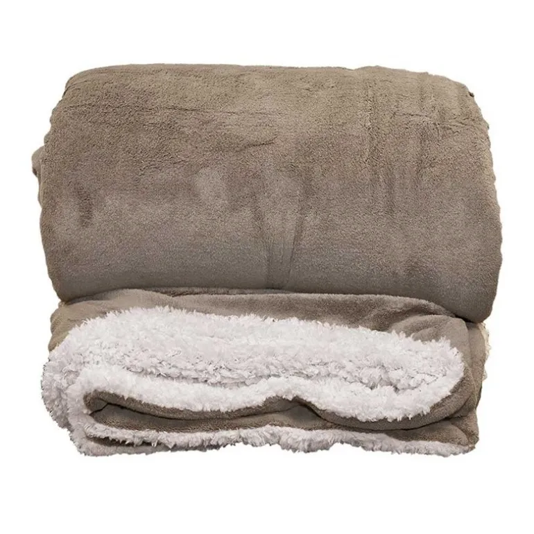 Plaid Lars XL 220x240 cm Colore Taupe