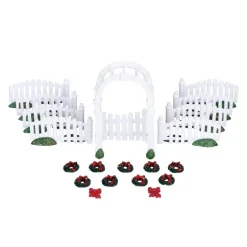 Plastic Arbor & Picket Fences With Decorations Set of 20 Cod. 4233