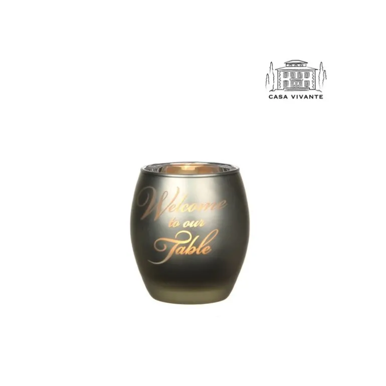 Porta Candele Color Champagne Grande