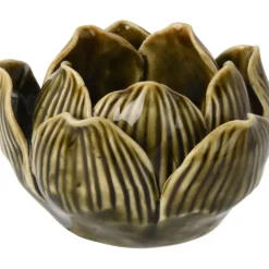 Porta Tea Light Fiore di Loto 8x5 Cm. Pezzo Singolo