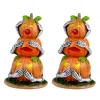 Pumpkin Snowmen Set Of 2 Cod. 34073