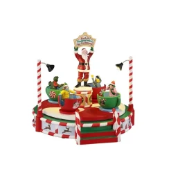 Santa's Peppermint Teacup Spinner B/O 4.5V Cod. 54446