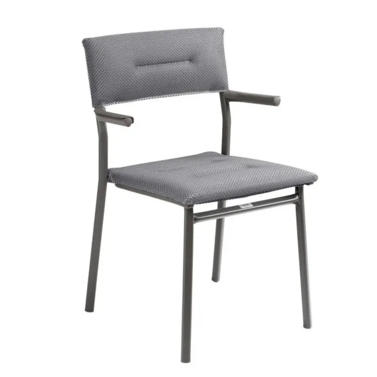 Sedia Impilabile con Braccioli ORON LaFuma LFM5273 Silver