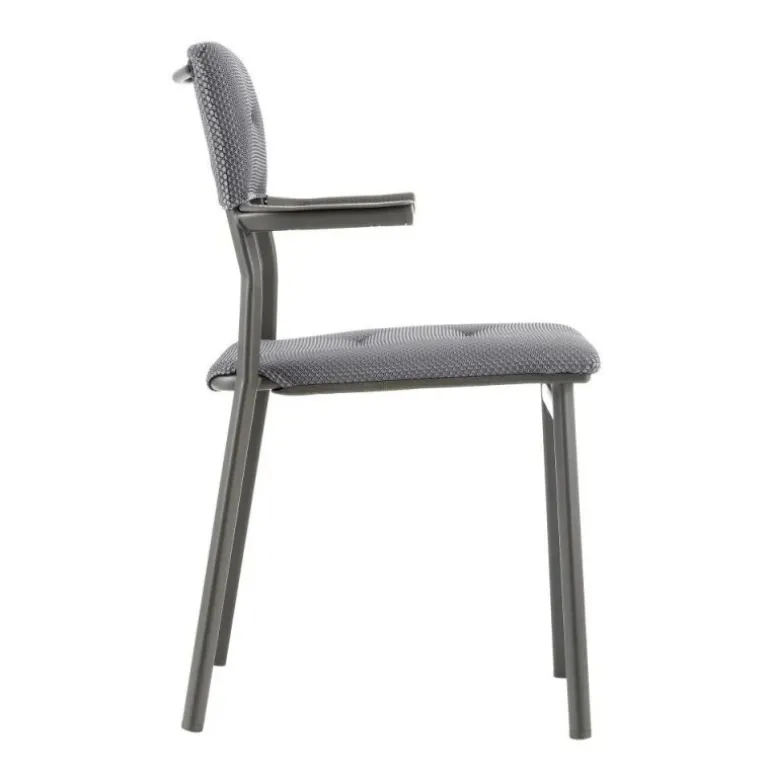 Sedia Impilabile con Braccioli ORON LaFuma LFM5273 Silver