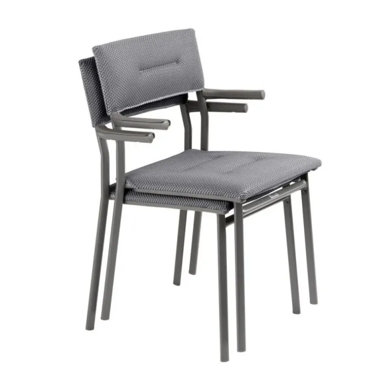 Sedia Impilabile con Braccioli ORON LaFuma LFM5273 Silver