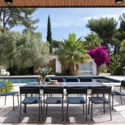 Sedia Impilabile con Braccioli ORON LaFuma LFM5273 Bleu Encre