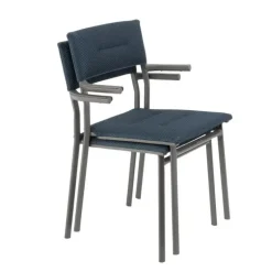 Sedia Impilabile con Braccioli ORON LaFuma LFM5273 Bleu Encre