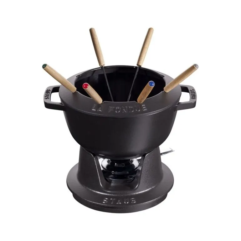 Set Fonduta Gourmet 18 cm Nero in Ghisa