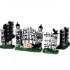 Spooky Iron Gate And Fence Set Of 5 Cod. 34606
