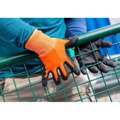 Stocker Guanti da Lavoro Ultra Fini in nitrile 11/XL Arancione