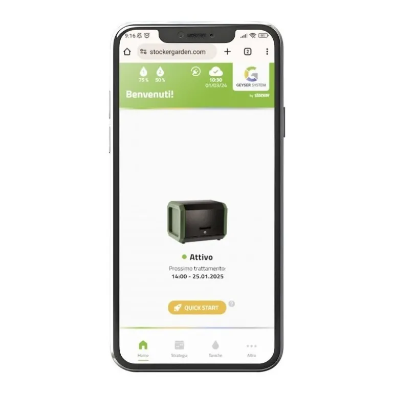 Stocker KIT COMPLETO Geyser Pro Sistema Professionale Antizanzare Automatico fino a 3600 mq