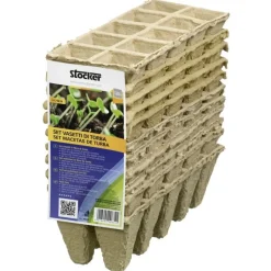 Stocker Set vasetto in fibra di torba 22 x 8 x h6 cm