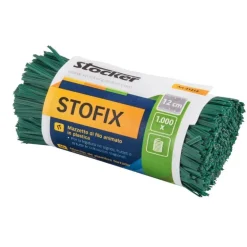 Stocker Stofix filo animato in plastica 12 cm - 1000 pz