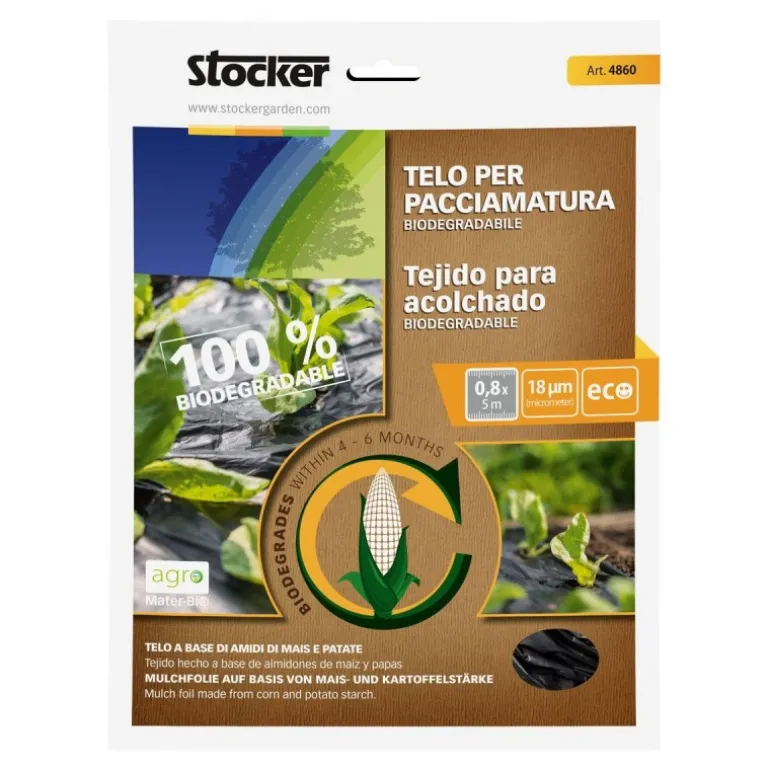 Stocker Telo per pacciamatura biodegradabile 0,80 x 5 m
