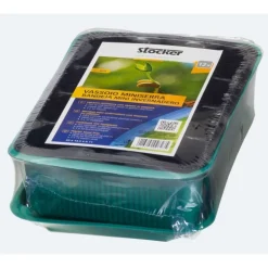 Stocker Vassoio miniserra con vasetti in plastica 20 x 14,5 x h11 cm