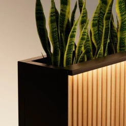 Supporto Magnetico Herstera per Luci colore Antracite per Fioriere DECO 50x7x3cm