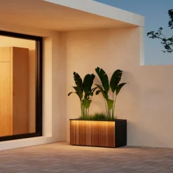 Supporto Magnetico Herstera per Luci colore Antracite per Fioriere DECO 100x7x3cm