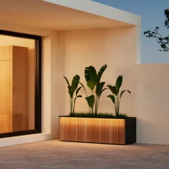 Supporto Magnetico Herstera per Luci colore Antracite per Fioriere DECO 150x7x3cm