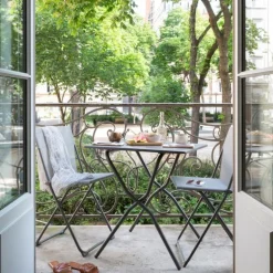 Tavolo da giardino pieghevole BALCONY 70x70 cm LaFuma LFM5357 CB Titane/Titane