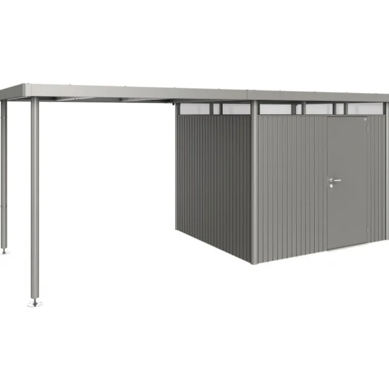 Tettoia Laterale L per Casetta in Metallo HIGHLINE Biohort