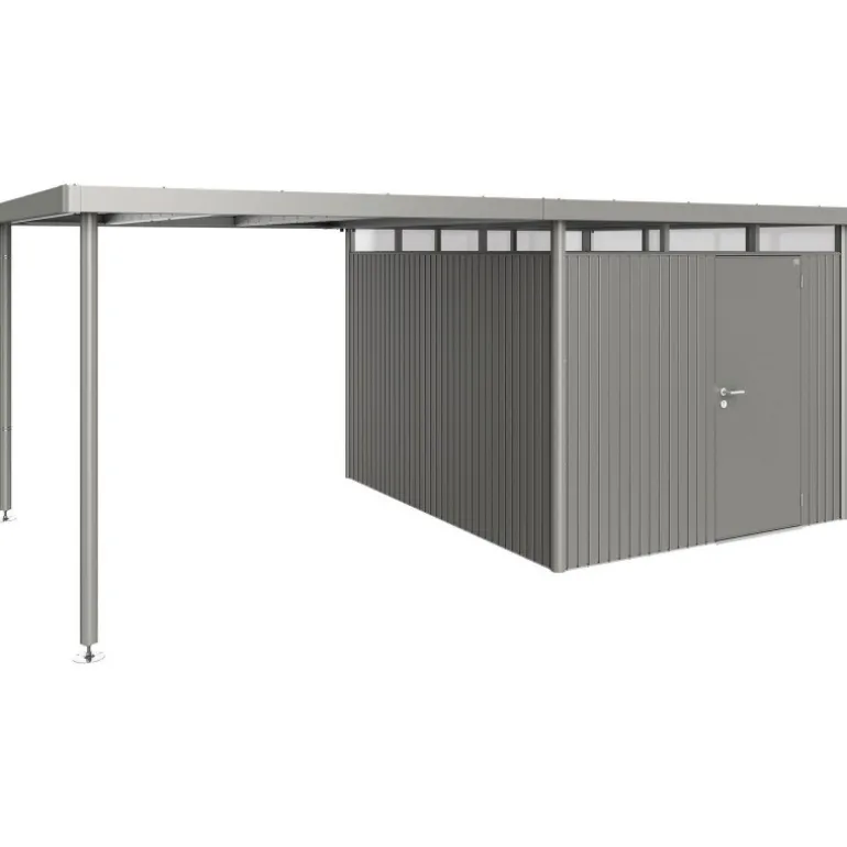 Tettoia Laterale L per Casetta in Metallo HIGHLINE Biohort