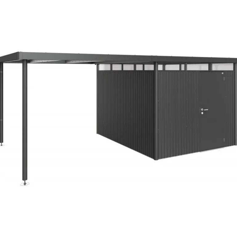 Tettoia Laterale L per Casetta in Metallo HIGHLINE Biohort