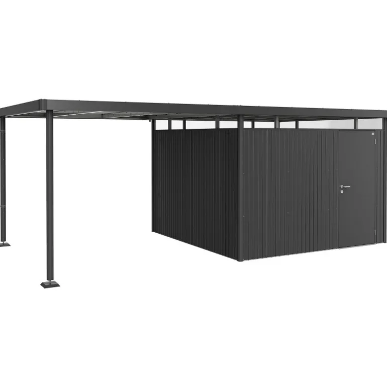Tettoia Laterale L per Casetta in Metallo HIGHLINE Biohort