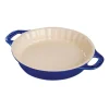 Tortiera Tonda 30 cm Blu Scura in Ceramica