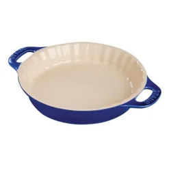Tortiera Tonda 30 cm Blu Scura in Ceramica