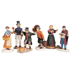 Townsfolk Figurines Set of 6 Cod. 92355