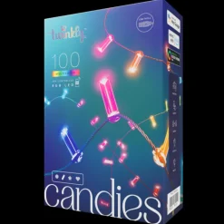 Twinkly CANDIES a Candela Luci di Natale Smart 100 Led RGB II Generazione Cavo Verde
