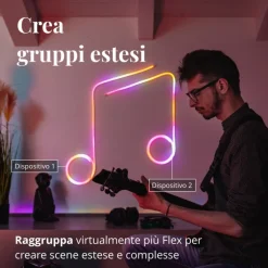 Twinkly FLEX Tubo Flessibile 2 m 192 Led RGB BT + WiFi