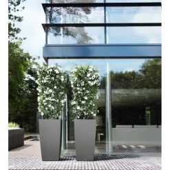 Vaso Cubico Premium 40 Lechuza Set Completo