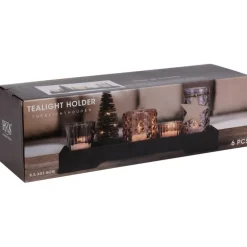 Vassoio Porta Tea Light Deco - 6 Pezzi